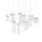 Cwi Lighting Carolina LED Chandelier With Pewter Finish 1090P40-10-269-O - alternate 2